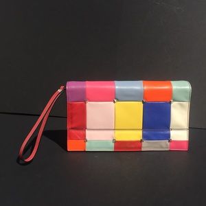 Valentino Puzzle Stud Leather Clutch